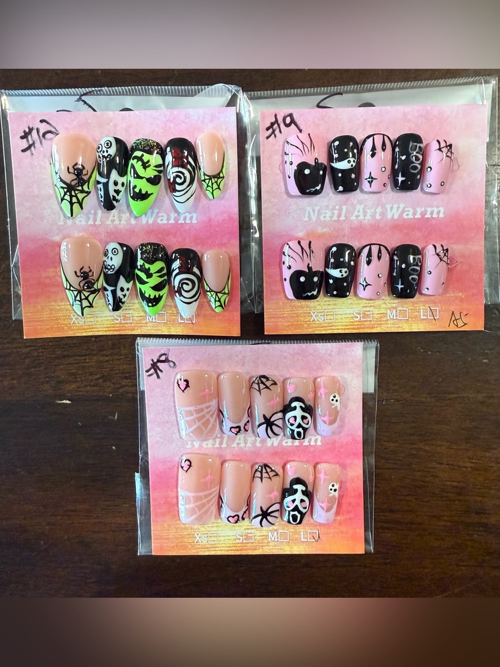 Halloween Press On Nails, Large